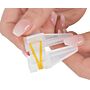 Pinch clamp, transparent