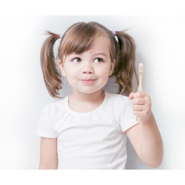 Emmi-dent Kids bamboo toothbrush white