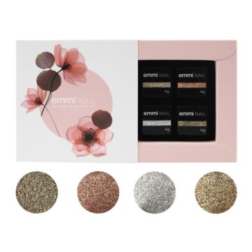 Emmi-Nail Creamy-ColorGel Set of 4 Glitter -F474-