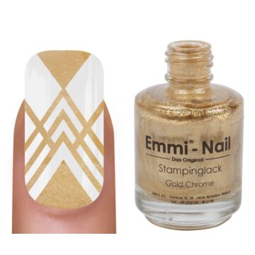 Stamping varnish "gold chrome" 15ml 
