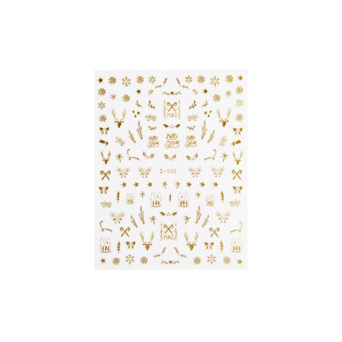 Emmi-Nail 3D Art Nail Sticker Golden Christmas 