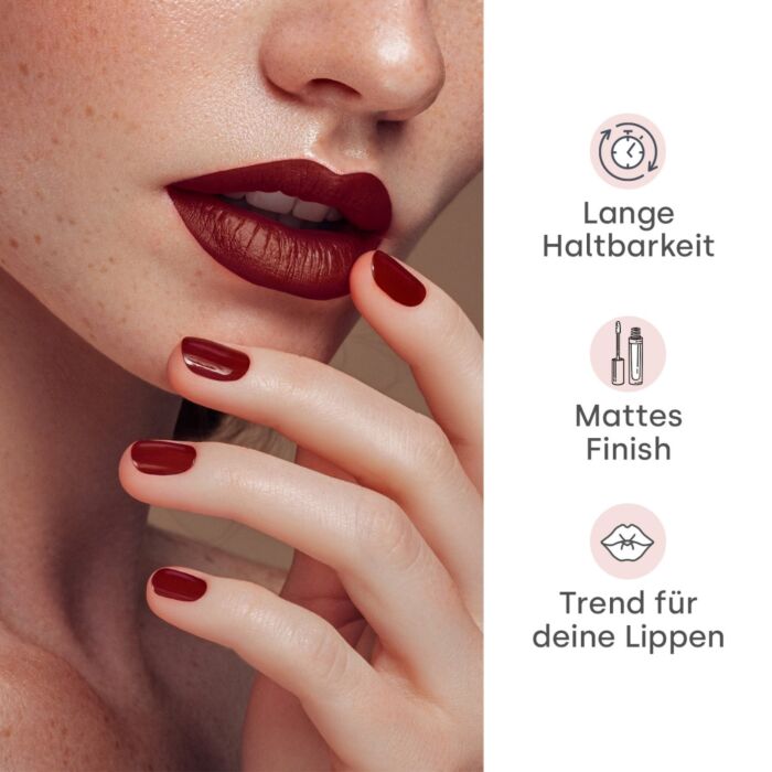 emmiKISS Liquid Lipstick Matt "wine time"