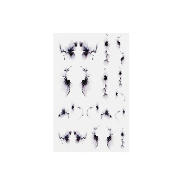Emmi-Nail Watertattoo Black Flowers 5