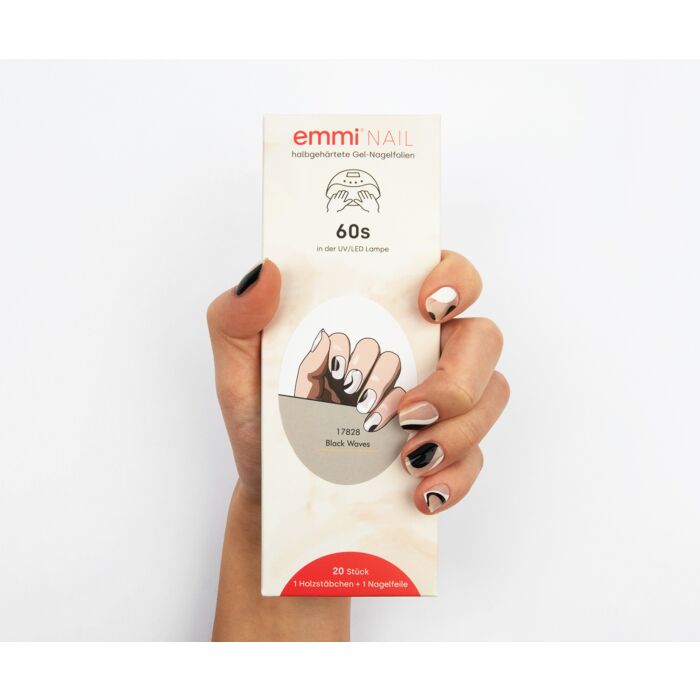 Emmi-Nail Gel Nail Foils Black Waves 20pcs.