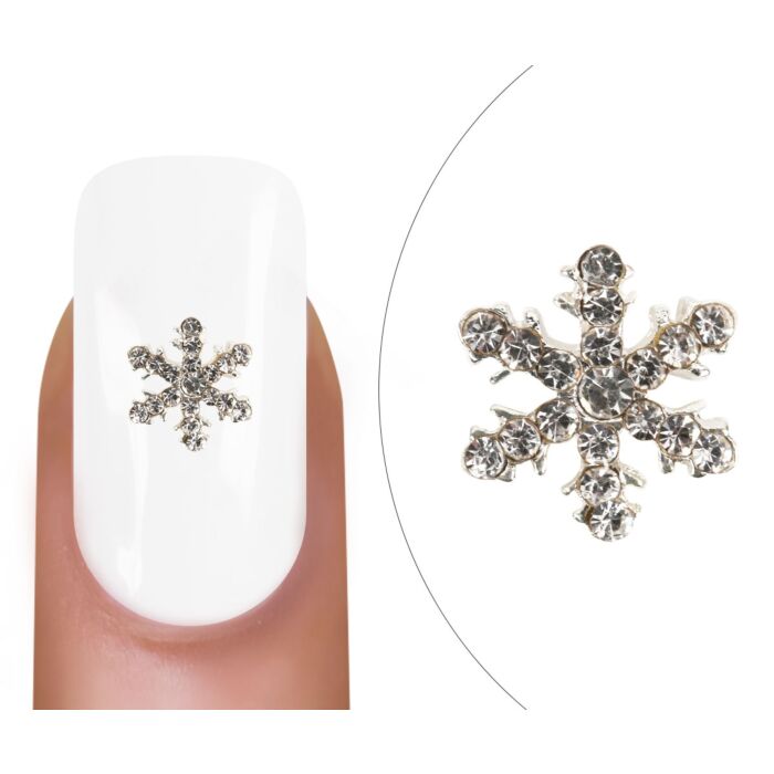 Nail Charm Schneeflocke crystal