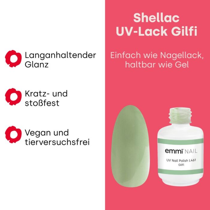 Emmi Shellac UV/LED lacquer Gilfi -L461-