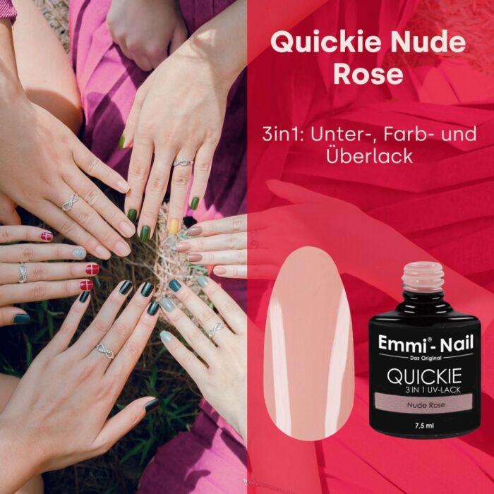 Emmi-Nail Quickie Nude Rose 3in1 -L016-