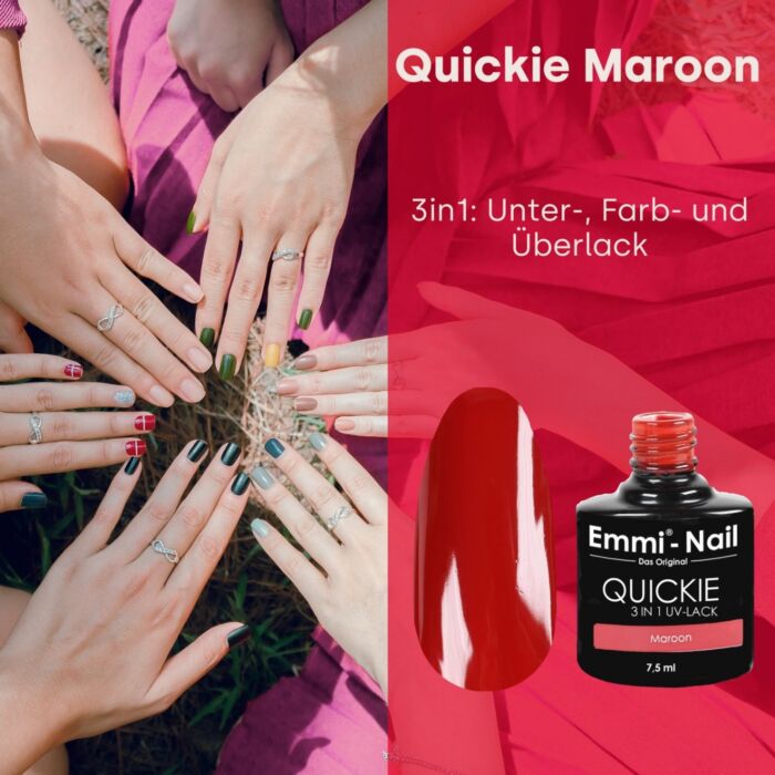 Emmi-Nail Quickie Maroon 3in1 -L032-