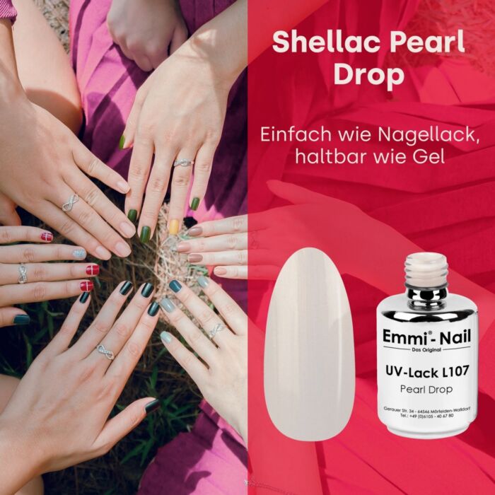 Emmi Shellac UV/LED lacquer Pearl Drop -L107-