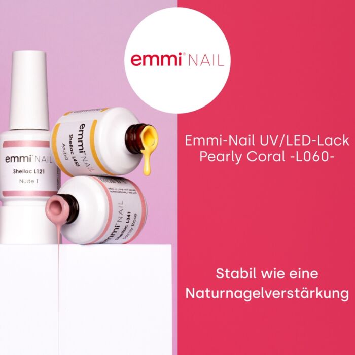 Emmi Shellac UV/LED lacquer Pearly Coral -L060-