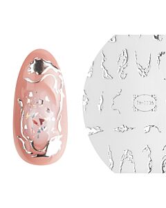 Emmi-Nail 3D Art Nail Sticker Liquid Silver