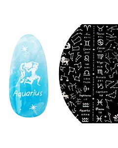 Emmi-Nail 3D Art Nail Sticker Zodiac Signs white