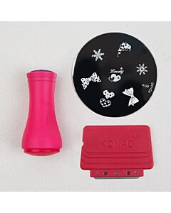 Konad 1-way stamp + stencil